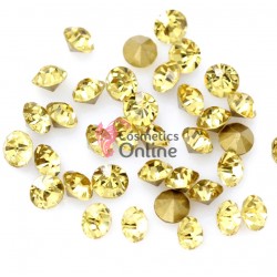 Diamante 100 buc de unghii 3D, DS019 Auriu Light 2,0mm 